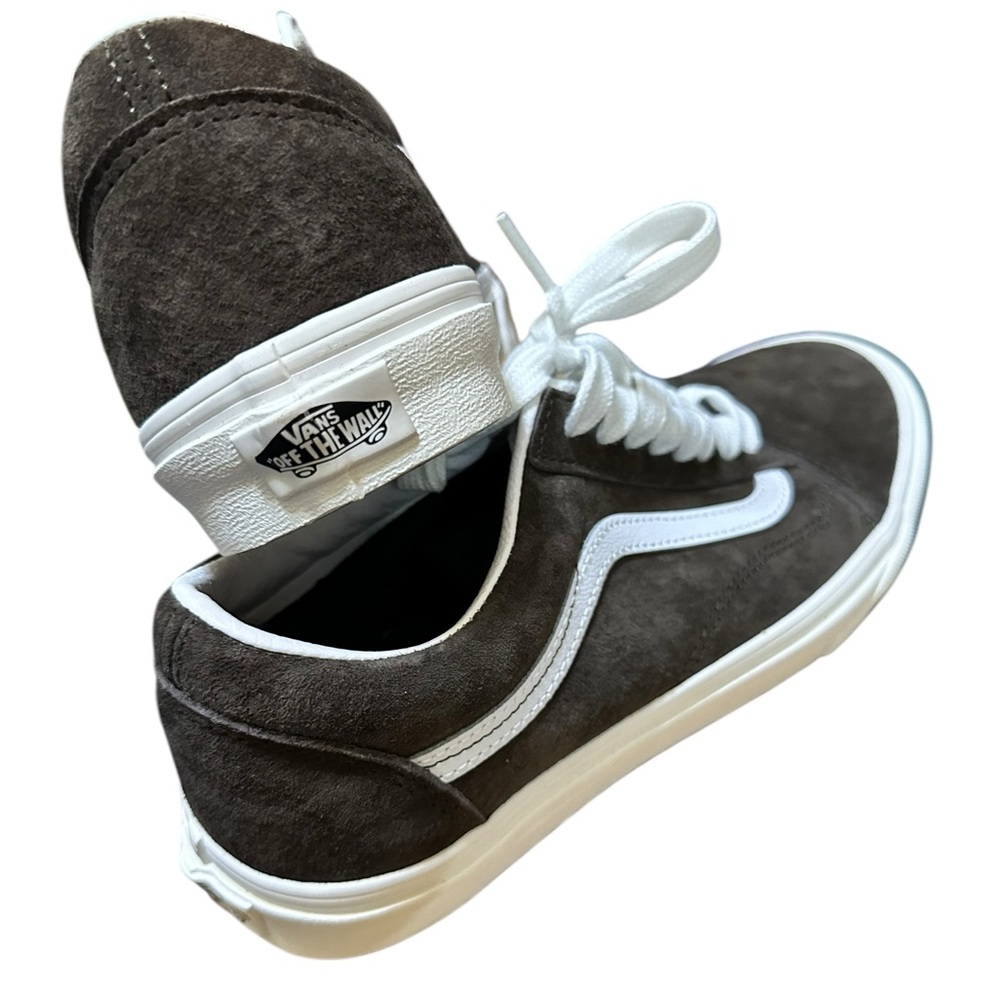 NIB RARE Vans Old Skool Brown Pig Suede Sneakers Shoes UNISEX Men 8 Women 9.5 - Picture 13 of 16